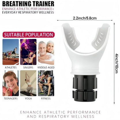 1 Set Gym Resistance Breathing Trainer,Strengthens Lung,Improve Lung Capacity,Breathing Muscle Training,With Box